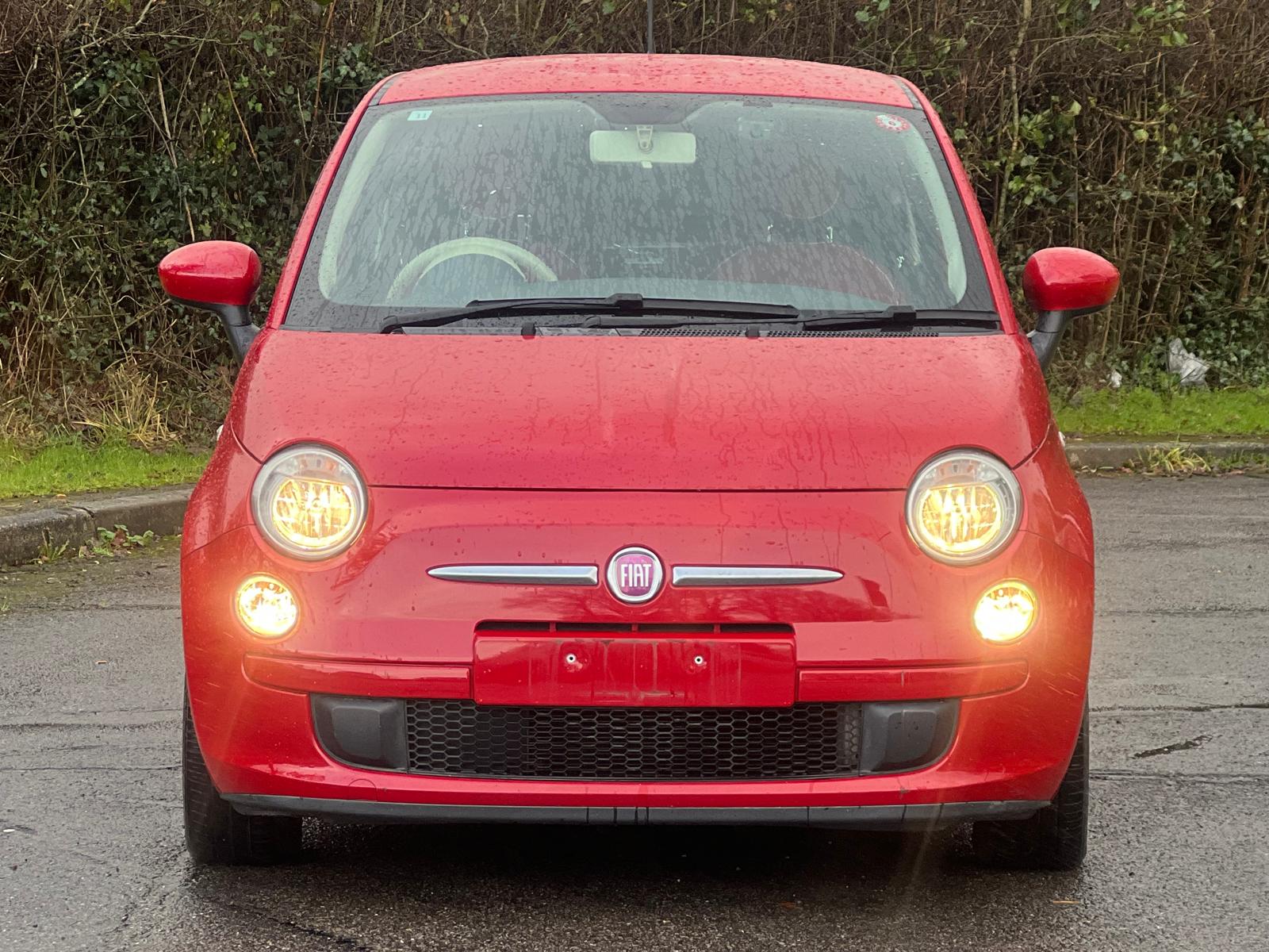 FIAT 500 2014, POP, 1.2 PETROL FULLY LOADED, 4 SEATER, PASODOBLE RED PAINT, GREY AND RED CLOTH INTERIOR